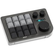 片手デバイス/左手デバイス/有線接続/キー×16+ノブ×3/ガスケットマウント搭載/メカニカル(リニア)/グレー KB16GRAY