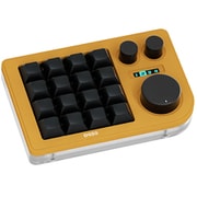 片手デバイス/左手デバイス/有線接続/キー×16+ノブ×3/ガスケットマウント搭載/メカニカル(リニア)/イエロー KB16YELLOW