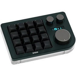 片手デバイス/左手デバイス/有線接続/キー×16+ノブ×3/ガスケットマウント搭載/メカニカル（リニア）/ダークグリーン KB16DARKGREEN