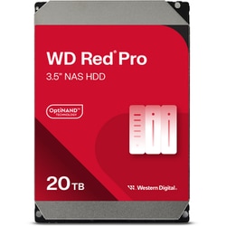 WD RED Pro NAS用 ハードディスクドライブ SATA3.5 6Gbps（SATA6G） ハードディスク 20TB WD202KFGX