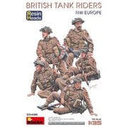 MA35496 1/35 イギリス 戦車戦車跨乗兵（西ヨーロッパ） 頭部レジン製 [組立式プラスチックモデル]