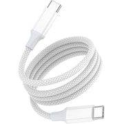 磁力でかんたんにまとまる USB-C to USB-C マグネット ケーブル 磁石 スマホ 急速 充電 PD 対応 データ転送 1.2m 高耐久 C to C シルバー YDMGCC120SL