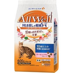 AllWell 10種の自然素材 10歳以上の腎臓の健康維持用 サーモン＆ツナ味 600g [キャットフード]