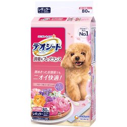 デオシート 消臭＆フレグランスフローラルシャボンの香り レギュラー 80枚 [ペットシート]