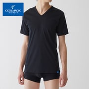 クールマジック VネックTシャツ メンズ ブラック LL MCA515Y