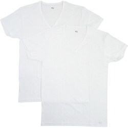 YG インナーシャツ VネックTシャツ 綿100％ 2枚組 メンズホワイト L YV21152Y