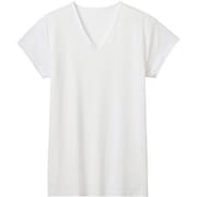 アセドロン インナートップス 汗取りパッド付きVネックTシャツ ソフトストレッチタイプ ベア天竺素材 メンズ ホワイト LL MCA612PY