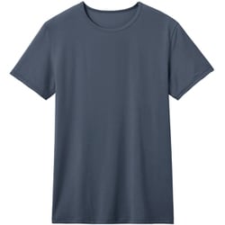 アセドロン インナートップス クルーネックTシャツ ソフトストレッチタイプ ベア天竺素材 メンズ ネービーブルー M MCA613PY