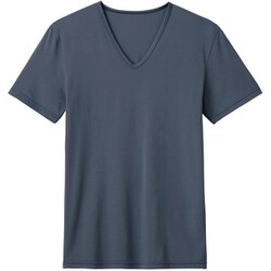 アセドロン インナートップス VネックTシャツ ソフトストレッチタイプ ベア天竺素材 メンズ ネービーブルー M MCA615PY