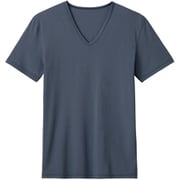 アセドロン インナートップス VネックTシャツ ソフトストレッチタイプ ベア天竺素材 メンズ ネービーブルー LL MCA615PY