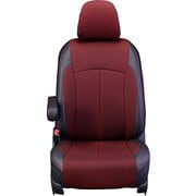 シートカバー 全席セット N-BOX/N-BOXカスタム クロス ブラック×レッド 12WHA2046KA