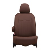 シートカバー 全席セット ステップワゴン/ステップワゴンハイブリッド ライン ブラウン×アイボリーステッチ 43EHC2525NV
