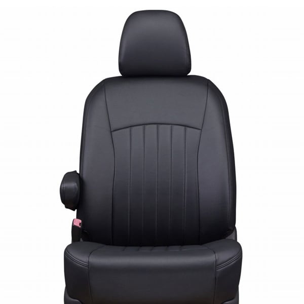 シートカバー 全席セット ランドクルーザープラド ライン ブラック×ブラックステッチ 43ETB0138KK