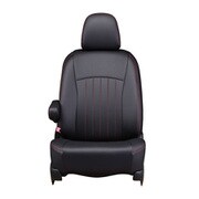 シートカバー 全席セット アルファード/アルファードハイブリッド ライン ブラック×レッドステッチ 43ETC1660KA