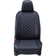 シートカバー 全席セット シエンタ キルト ブラック×ブルーステッチ 15ETB1681E