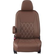 シートカバー 全席セット シエンタ ダイヤ ブラウン×アイボリーステッチ 16ETB1681N