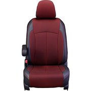 シートカバー 全席セット ハイゼットカーゴ/サンバーバン/ピクシスバン クロス ブラック×レッド 12WDA6601KA