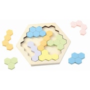 21651 [木製ヘキサゴンパズル パステルカラー]