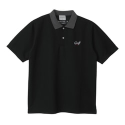 EG25SU05 ONE POINT GOLF LOGO S/S POLO BLACK XL [ゴルフウェア]