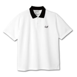 EG25SU05 ONE POINT GOLF LOGO S/S POLO WHITE XL [ゴルフウェア]