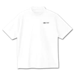 EG25ST05 GOLF ALL DAY DRY MOCK NECK S/S TEE WHITE XL [ゴルフウェア]