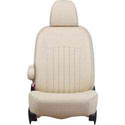 シートカバー 全席セット プロボックス/サクシード/ファミリアバン ライン アイボリー×ブラウンステッチ 43ETB1412VN