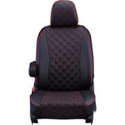 シートカバー 全席セット セレナ キルト ブラック×レッドステッチ 15ENC5636D