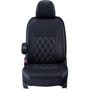 シートカバー 全席セット セレナ ダイヤ ブラック×ホワイトステッチ 16ENC5636K