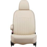 シートカバー 全席セット セレナ ライン アイボリー×ブラウンステッチ 43ENC5636VN