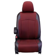 シートカバー 全席セット エブリィ/NV100 クリッパー/スクラム/ミニキャブバン クロス ブラック×レッド 12WSA6035KA