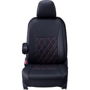シートカバー 全席セット プリウス ダイヤ ブラック×レッドステッチ 16ETB1224D