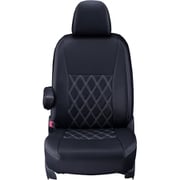 シートカバー 全席セット プリウス ダイヤ ブラック×ホワイトステッチ 16ETB1224K