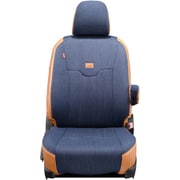 シートカバー 全席セット プリウス ジーンズ ヴィンテージ ネイビー×ヴィンテージ キャメル 19ETB1224BE