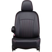 シートカバー 全席セット プリウス ライン ブラック×レッドステッチ 43ETB1224KA