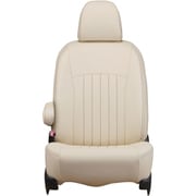 シートカバー 全席セット プリウス ライン アイボリー×ブラウンステッチ 43ETB1224VN