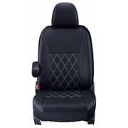 シートカバー 全席セット ウェイク/ピクシスメガ ダイヤ ブラック×ホワイトステッチ 16EDA6530K