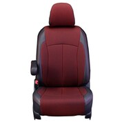シートカバー 全席セット スペーシア/フレアワゴン クロス ブラック×レッド 12WSA6309KA