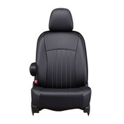シートカバー 全席セット ハリアーハイブリッド ライン ブラック×ホワイトステッチ 43ETB1158KW