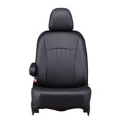 シートカバー 全席セット スペーシア/フレアワゴン ライン ブラック×ブルーステッチ 43ESA6309KE