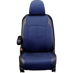シートカバー 全席セット アクア クロス ブラック×ブルー 12WTB1064KE
