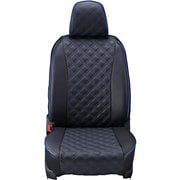 シートカバー 全席セット アクア キルト ブラック×ブルーステッチ 15ETB1064E