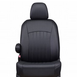 シートカバー 全席セット アクア ライン ブラック×ブラックステッチ 43ETB1064KK