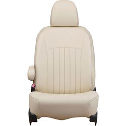 シートカバー 全席セット タント/タントカスタム ライン アイボリー×ブラウンステッチ 43EDA0673VN