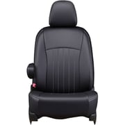シートカバー 全席セット デイズ/EKワゴン/EKクロス ライン ブラック×ホワイトステッチ 43EMA7540KW
