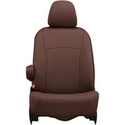 シートカバー 全席セット デイズ/EKワゴン/EKクロス ライン ブラウン×アイボリーステッチ 43EMA7540NV