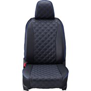 シートカバー 全席セット ハスラー/フレアクロスオーバー キルト ブラック×ブルーステッチ 15ESA6062E