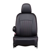シートカバー 全席セット タウンエースバン/ボンゴバン/グランマックスカーゴ ライン ブラック×レッドステッチ 43ETB1282KA