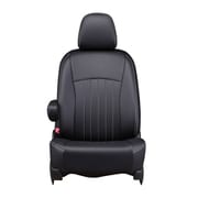 シートカバー 全席セット タウンエースバン/ボンゴバン/グランマックスカーゴ ライン ブラック×ホワイトステッチ 43ETB1282KW