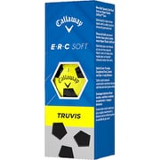 E・R・C SOFT TRUVIS イエロー/ブラック [ゴルフボール 1スリーブ 3球入り]