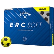 E・R・C SOFT TRUVIS イエロー/ブラック [ゴルフボール 1ダース 12球入り]